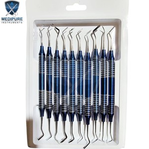 Instrumental de Relleno Compuesto Premium de Acero Inoxidable, Herramientas Dentales Restauradoras, Porta-Amalgama, Empujador, Tallador, Bruñidor - Product Image 1