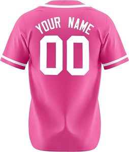 Uniformes lisos personalizados Jersey deportivo Poliéster Sublimación Impreso para adultos Jersey de béisbol - Product Image 4