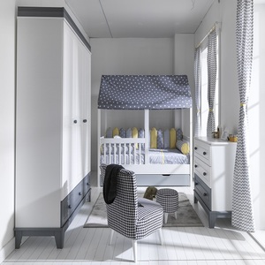 Juego de Muebles Infantiles de Diseño Moderno LORI-GREY, Modelo 6100, Material de Madera, para Decoración de Habitaciones Infantiles - Product Image 3