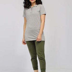 Wholesale High Quality Women Polo Shirts Short Sleeve Breathable Cotton Pique Slim Fit Ladies Casual Golf T-shirt Office Tops - Product Image 2