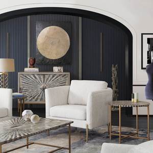 Tabouret de table en incrustation d'os de style moderne fait à la main authentique Mobilier de salon écologique Artisans qualifiés pour la chambre à coucher - Product Image 3