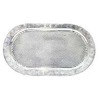 Plateau de service alimentaire arabe décoratif en aluminium écologique de la marque AWO, finition miroir, style moderne, couleur personnalisée, MOQ 100 pièces