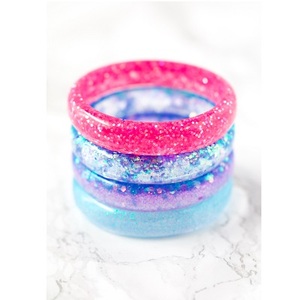 กำไลข้อมือแฟชั่นอัญมณีธรรมชาติคริสตัลยืดปรับได้ลูกปัดเรซินและกำไลข้อมือ - Product Image 3