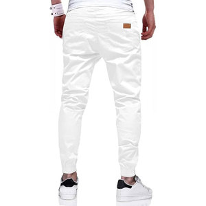 Pantalones de chándal de algodón 100% de nuevo estilo para hombre, pantalones de chándal informales de cintura media con cintura elástica ligera, logotipo al por mayor - Product Image 3