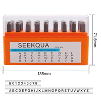Boasta 36PCS Steel Alphabet Number Punch Set Metal Stamping Tool for Jewelry Making Leather Wood Hand Stamping Kit