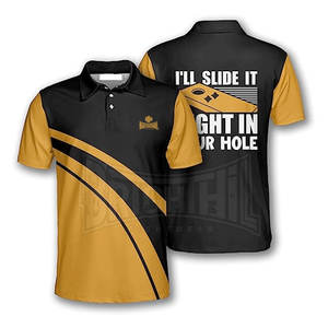 ชุดเสื้อเจอร์ซีย์คอร์นโฮลคุณภาพดีที่สุดสำหรับผู้ชาย - แห้งเร็ว ป้องกันแบคทีเรีย สีและโลโก้ปรับแต่งได้ วัสดุโพลีเอสเตอร์ บริการ OEM - Product Image 3