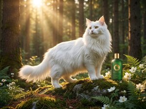 Shampoo pour chat à poils longs VELVETPAW Premium & Shampooing + Après-shampoing 2-en-1 Extrait de camomille Formule soie Pour chats persans et Maine Coon - Product Image 4