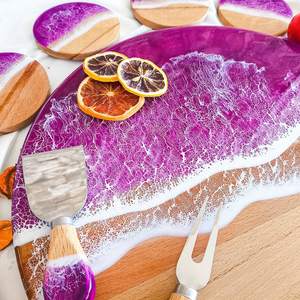 Handmade Wooden <b>Coaster</b> with Epoxy Resin Design, Durable and Stylish <b>Drink</b> <b>Coasters</b> for Home and Office - Product Image 5