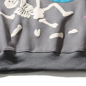 Sudadera con capucha de gran tamaño con logotipo personalizado 100% algodón a granel ropa de calle teñida Lisa para invierno - Product Image 4