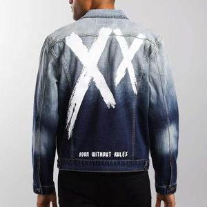 Nouveau design Veste en jean lourde à séchage rapide pour hommes Tissu confortable Veste en jean pour hommes de bonne qualité bon marché - Product Image 2