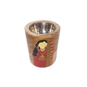 Quemador de incienso Bakhoor Mubakhara de diseño árabe de Venta caliente incrustaciones de perlas madre acabado de madera de nogal para uso religioso - Product Image 3