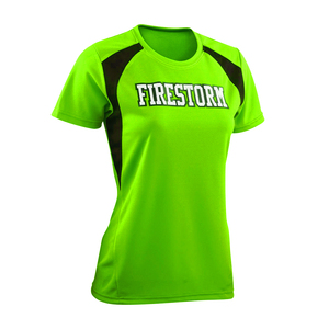 เสื้อฟุตบอลผู้หญิงแบบปรับแต่งได้100% แขนครึ่งส่วนผ้าโพลีเอสเตอร์ระบายอากาศ - Product Image 1