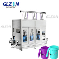 Machine de remplissage de liquides entièrement automatique |   Système de remplissage de seaux de 5 gallons |   Emballage de seaux de peinture à l'huile avec machine de capsulage