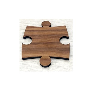 best quality customized stylish finished light wood pallet border line <b>polish</b> finish coasters square wooden coaster for drinks - Product Image 6