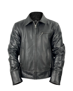 Chaqueta de cuero de diseño elegante para hombre personalizada para personas conscientes de la <span class=keywords><strong>moda</strong></span> urbana - Product Image 1