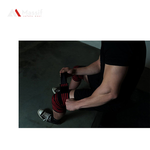 Bandeau de genou personnalisé pour haltérophilie, vert, multicolore, respirant, soutien des mains, bandage de genou pour gymnastique - Product Image 4