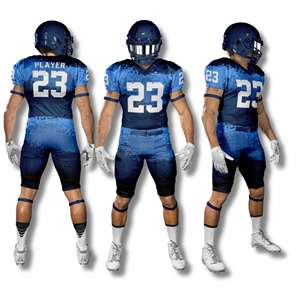 ชุดเสื้อเจอร์ซีย์ผ้าตาข่ายโพลีเอสเตอร์100% แห้งเร็วเครื่องแบบอเมริกันฟุตบอล - Product Image 1