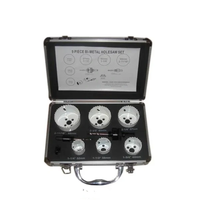 Kit de 9 outils de forage de menuiserie multifonctionnels pour le travail du bois et la coupe du bois en acier inoxydable.