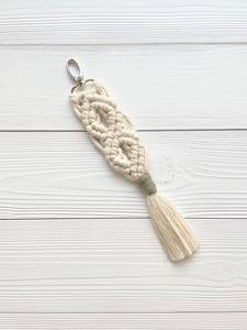 Porte-clés Macramé Tissage Gland Porte-clés pour Sac Portefeuille Sac À Main Décorations Voiture Porte-clés Titulaire Bijoux Femmes Charme Cadeau - Product Image 2