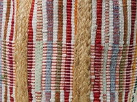 Sac fourre-tout bohème en jute uni avec perles, sac à bandoulière écologique pour femme, taille personnalisée, pour la plage et l'usage quotidien estival