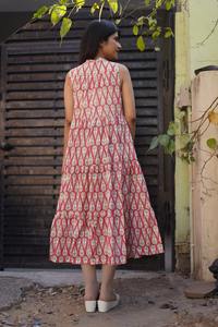 Robe d'été décontractée pour femme en coton avec imprimé floral chic Confort et style ultimes en rose pour le temps ensoleillé WCD14 - Product Image 2