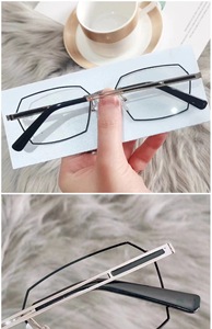 <span class=keywords><strong>Gafas</strong></span> de lectura de Metal de negocios con luz azul y montura grande, <span class=keywords><strong>gafas</strong></span> presbiópicas + 100 + 150 + 200 + 250 + 300 + 350 lectores - Product Image 6
