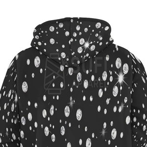 Sudadera con Capucha de Invierno para Adultos, 100% Algodón, Lisa, con Pedrería, Transpirable, Manga Larga, Alta Calidad - Product Image 5