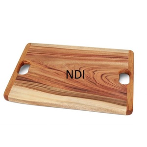 New Arrival Design Wooden <b>Chopping</b> <b>Block</b> With Handle Natural Finishing Salad Serving Chopper Board For Hotel Kitchenware Items - Product Image 1