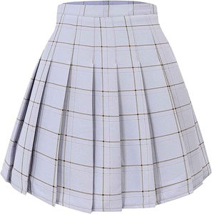 Jupes d'uniforme scolaire pour filles en gros personnalisées, logo personnalisé, coton respirant, élasthanne, vêtements de mode, nouveau design élégant - Product Image 1