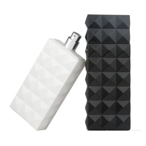Pas cher Rectangulaire 50ml 100ml Blanc <span class=keywords><strong>Noir</strong></span> Très Unique Parfum Botol Impression Crimp Neck Spray Bouteilles De Parfum En Verre Vide - Product Image 5
