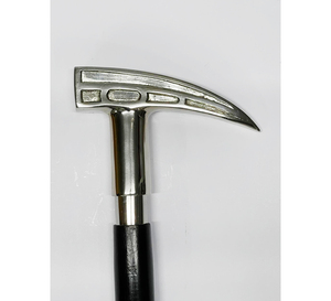 AYAANS CREATIONS-Bastón de madera de lujo con mango pulido y tallado decorativo, bastón de madera con incrustaciones de latón - Product Image 1