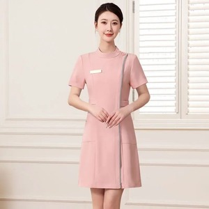 Scrubs Uniforms <b>Sets</b>, Stand Collar, Short Sleeve Medical 2 Piece Hospital Uniform Jacket Scrubs Uniforms <b>Doctor</b> Nursing Women - Product Image 2