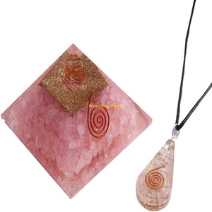 Vente en gros pendentif orgone en cristal de tourmaline noire et pyramide orgonite matériel de pierre précieuse pour la guérison - Product Image 6