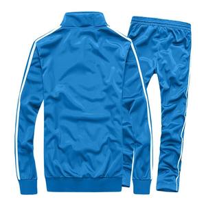 Ensemble de survêtements respirants à manches longues pour hommes, vêtements de sport de haute qualité, costume deux pièces solide du fabricant, nouvelle tendance - Product Image 4