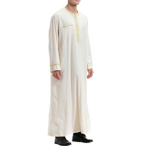 Faible MOQ, qualité supérieure, modèles de Kurta pour hommes, multicolores, modèles de Thobe Jubba arabes pour hommes, livraison en ligne, nouvelle arrivée, service OEM - Product Image 6