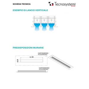 ตัวกระจายลมแบบเส้นตรง Tecnosystemi รุ่น Retractable พร้อมแผ่นปรับระดับอลูมิเนียมแบบ 3 ช่อง - Product Image 4