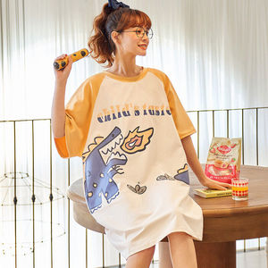 Vente chaude coupe ample séchage rapide femmes t-shirts coton bio O cou à manches courtes fabricant de l'usine du Bangladesh - Product Image 1