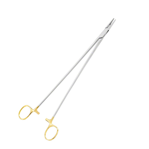 Pince porte-aiguille Debakey en bois Crile de qualité supérieure TC demi-or droit 270 mm 10 58 pouces pince d'opération chirurgicale OEM - Product Image 2