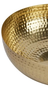 Bol de service en or de qualité supérieure, pièce maîtresse décorative, parfait pour les occasions spéciales et les réceptions festives, en provenance d'Inde - Product Image 2