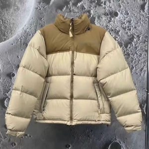 Venta al por mayor de chaquetas acolchadas para hombre, abrigos cálidos de invierno con logotipo personalizado con capucha extraíble y chaqueta acolchada de tela de lona de burbujas - Product Image 2