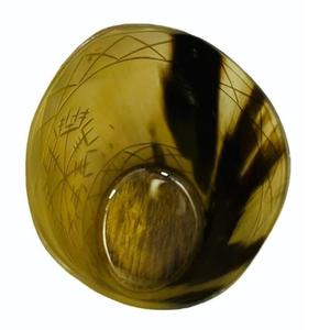 Verre à boire en corne de buffle naturelle écologique de haute qualité avec bord en laiton superbement poli pour les styles Premium disponibles - Product Image 4