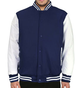Manteaux coupe-vent d'hiver personnalisés pour hommes, veste de baseball avec logo brodé et support avant Letterman Varsity Design Plus Size - Product Image 5