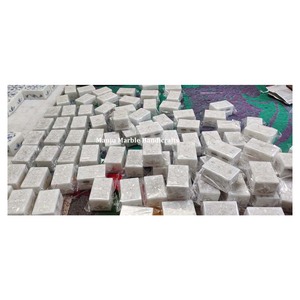 Nouveau Design classique produit de qualité supérieure boîte d'incrustation de marbre blanc avec nacre brillant fabriqué à la main pour boîte de rangement de bijoux - Product Image 6