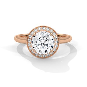 2.0ct Round Brilliant Cut Moissanite Halo <b>Solitaire</b> <b>Ring</b> 925 Sterling <b>Silver</b> Engagement Band - Product Image 3