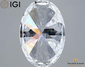 5,00 quilates puro brillo forma ovalada diamante CVD laboratorio cultivado IGI certificado 13,03 MM D Color VVS2 alta claridad para joyería de diseño - Product Image 5