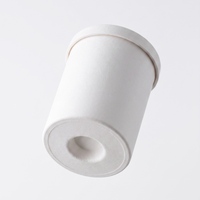 Contenant de bâton de déodorant rose à moule partagé pour fabricant en gros, emballage biodégradable rechargeable en tube de baume torsadé