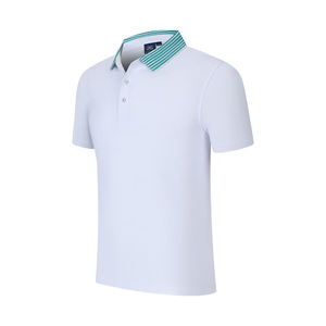 Camisetas de Punto Sólido con Logotipo Personalizado, 100% Algodón, Bordado de Alta Calidad, Secado Rápido para Golf, para Hombre - Product Image 2