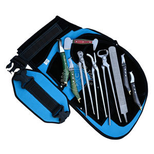 Wholesale Farrier Kit Hoof Sharpe Nipper Nail Puller Clincher Set Sharpe Hoof Knives Rasp <b>File</b> Blue Apron Horse Grooming Tools - Product Image 5