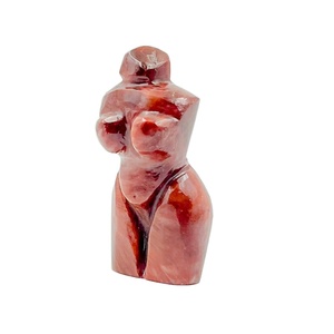 Diosa de cristal de Aventurina roja natural al por mayor, piedra preciosa de cuerpo tallada para curar Chakra Reiki, regalos de decoración del hogar grabados - Product Image 1