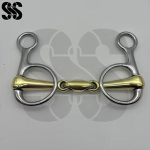 Bocados de Anillas Sueltas para Caballo, de Acero Inoxidable, Lisos y Seguros, Herramienta de Entrenamiento Ecuestre, Bocados Duraderos para Caballo, Comodidad al Montar - Product Image 5